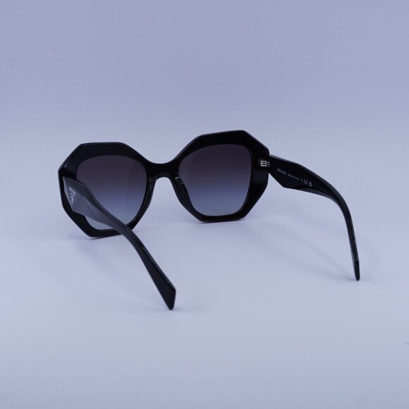 Prada PR16WS 1AB5D1 Sunglasses Black Geometric Frame, Grey Gradient Lenses - Picture 4 of 11